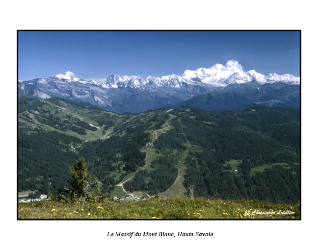 Le versant français du Mont Blanc-The French slope of the Mount Blanc- © Juillet 1996 Christophe Letellier tous droits réservés-all rights reserved.