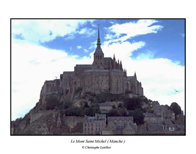 Photo couleur de la galerie "Cartes postales". Le Mont Saint Michel, Manche. © Août 2002 Christophe Letellier, tous droits réservés.