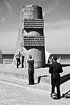 plage d'Omaha Beach à St Laurent sur Mer-le monument signal